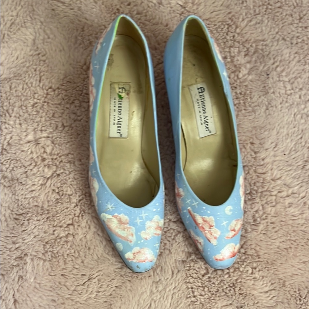 Etienne Aigner Blue Heels Elegant Design